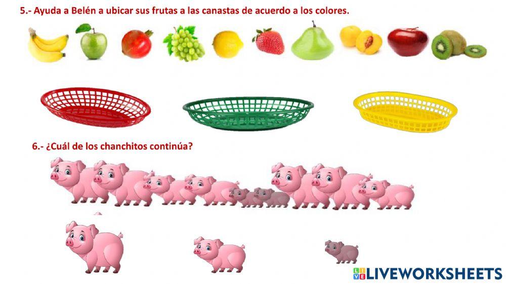 Jugando a ordenar con objetos