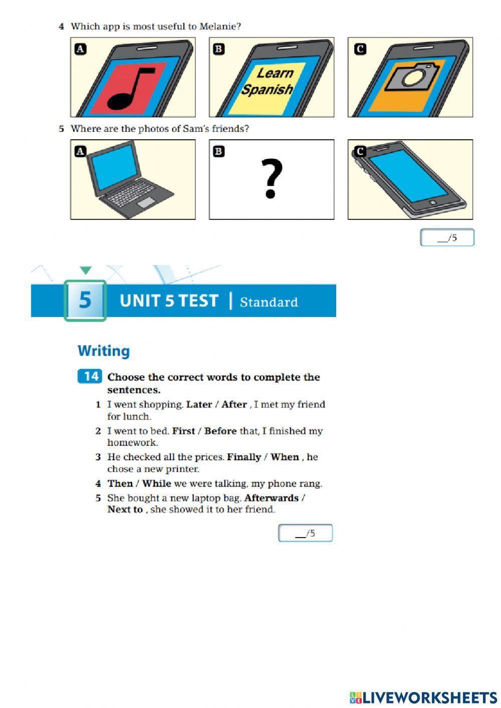 Listening Units 3, 4 & 5