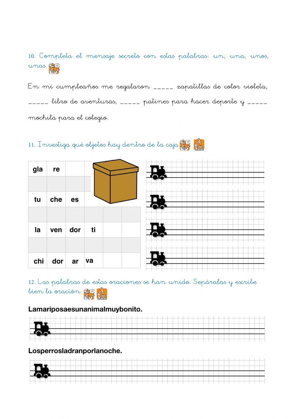 Evaluación inicial 2º Lengua parte 2