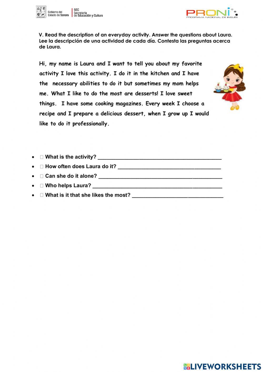 Final exam 4th GRADE