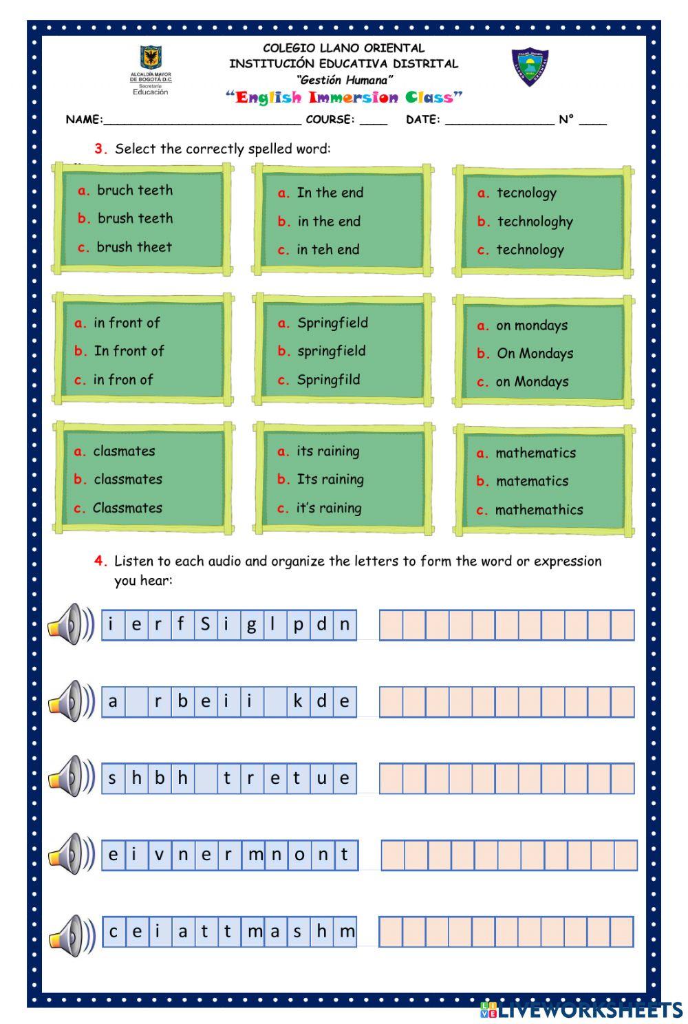 Activity 2 online worksheet for Basic | Live Worksheets