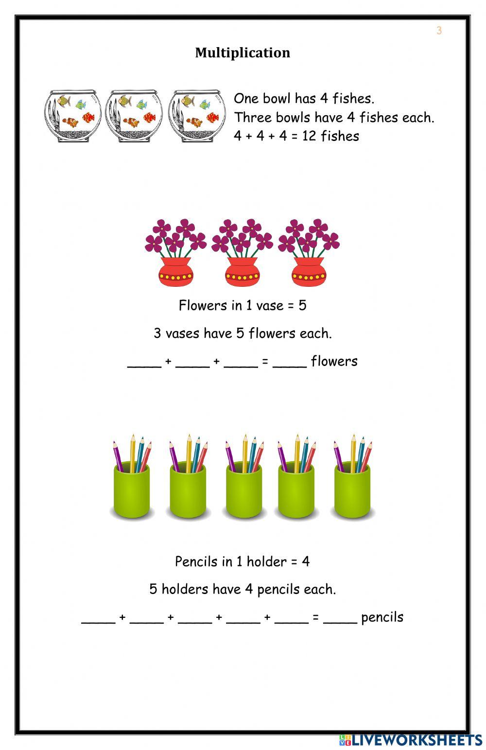1034033 | Repeated Addition 3 | CharisB | LiveWorksheets
