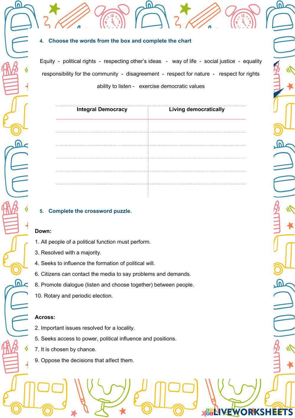 Democracy and citizenship