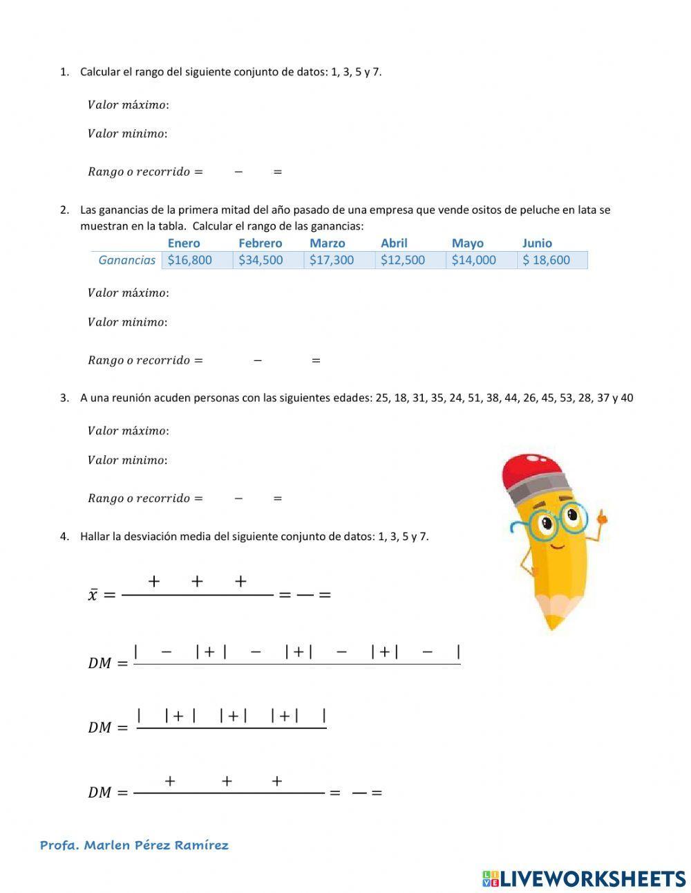 Medidas de dispersión