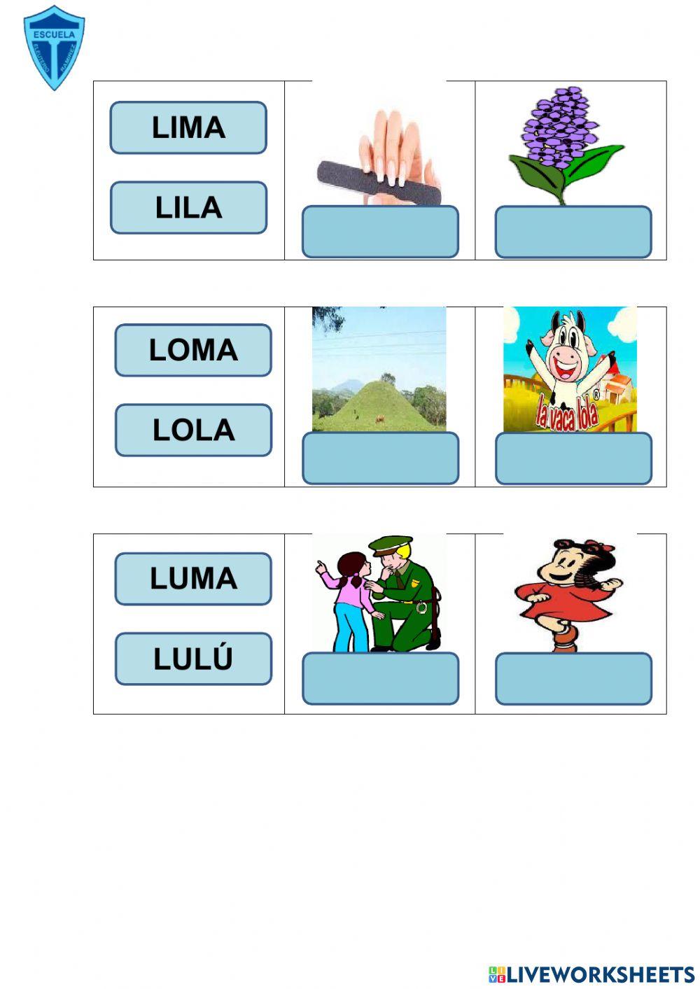 Leer y relacionar con imagen