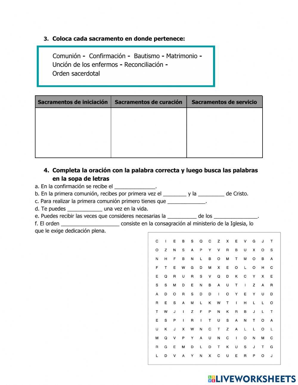 Los Siete Sacramentos