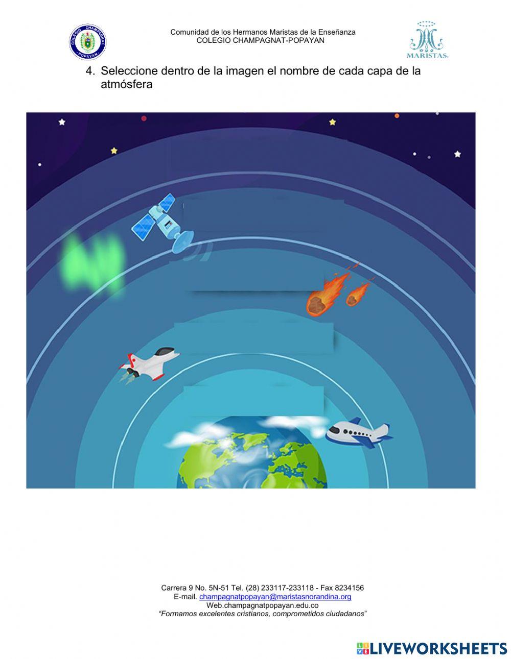 Características de la tierra y la atmósfera