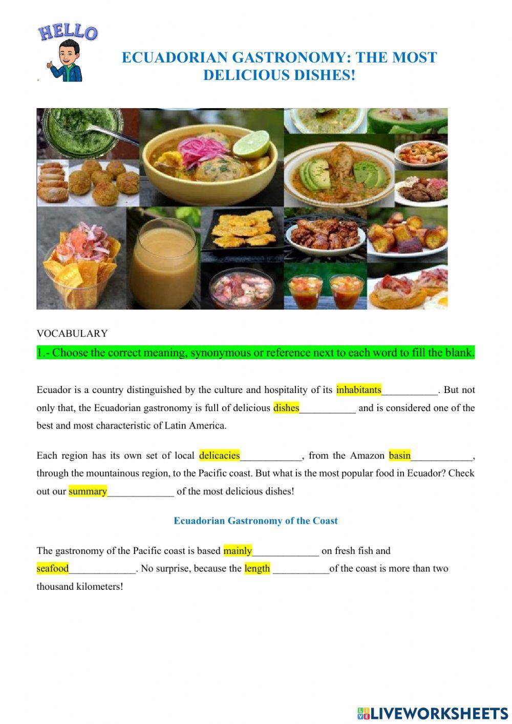 Gastronomy of Ecuador