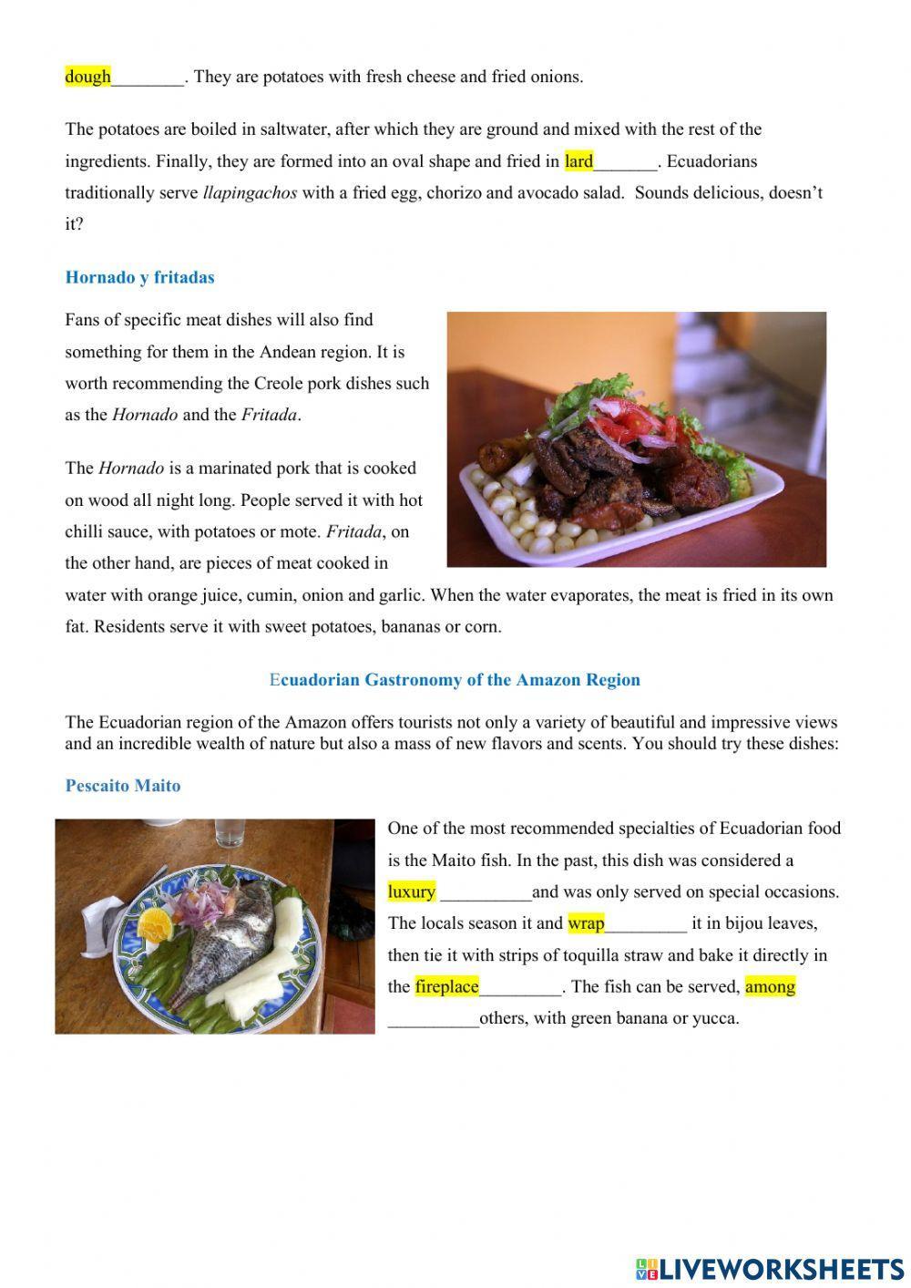 Gastronomy of Ecuador