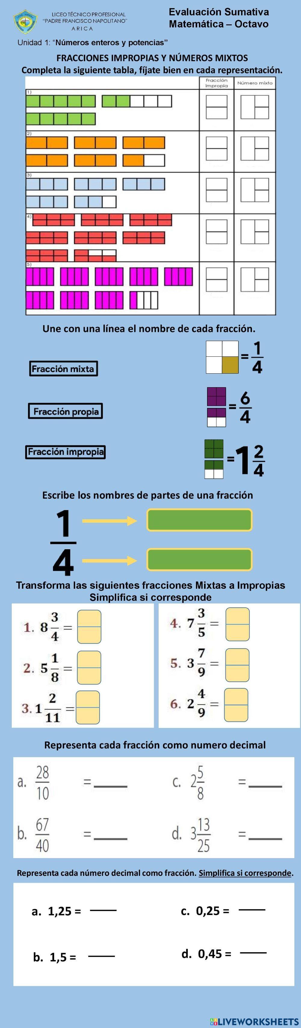 Evaluación Matemática