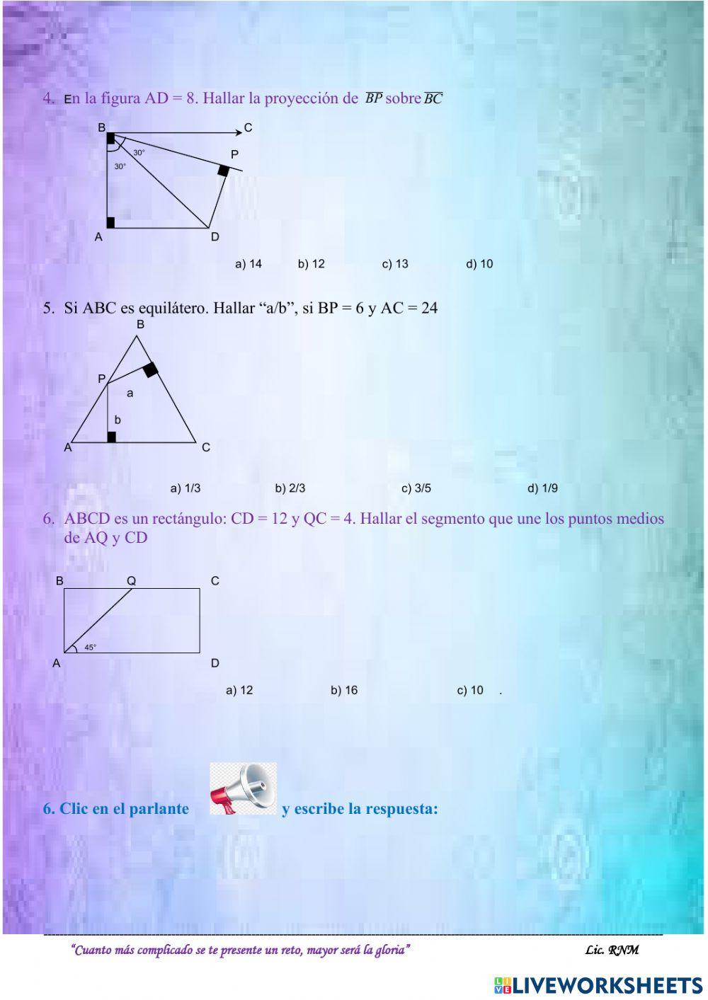 Examen de geometria
