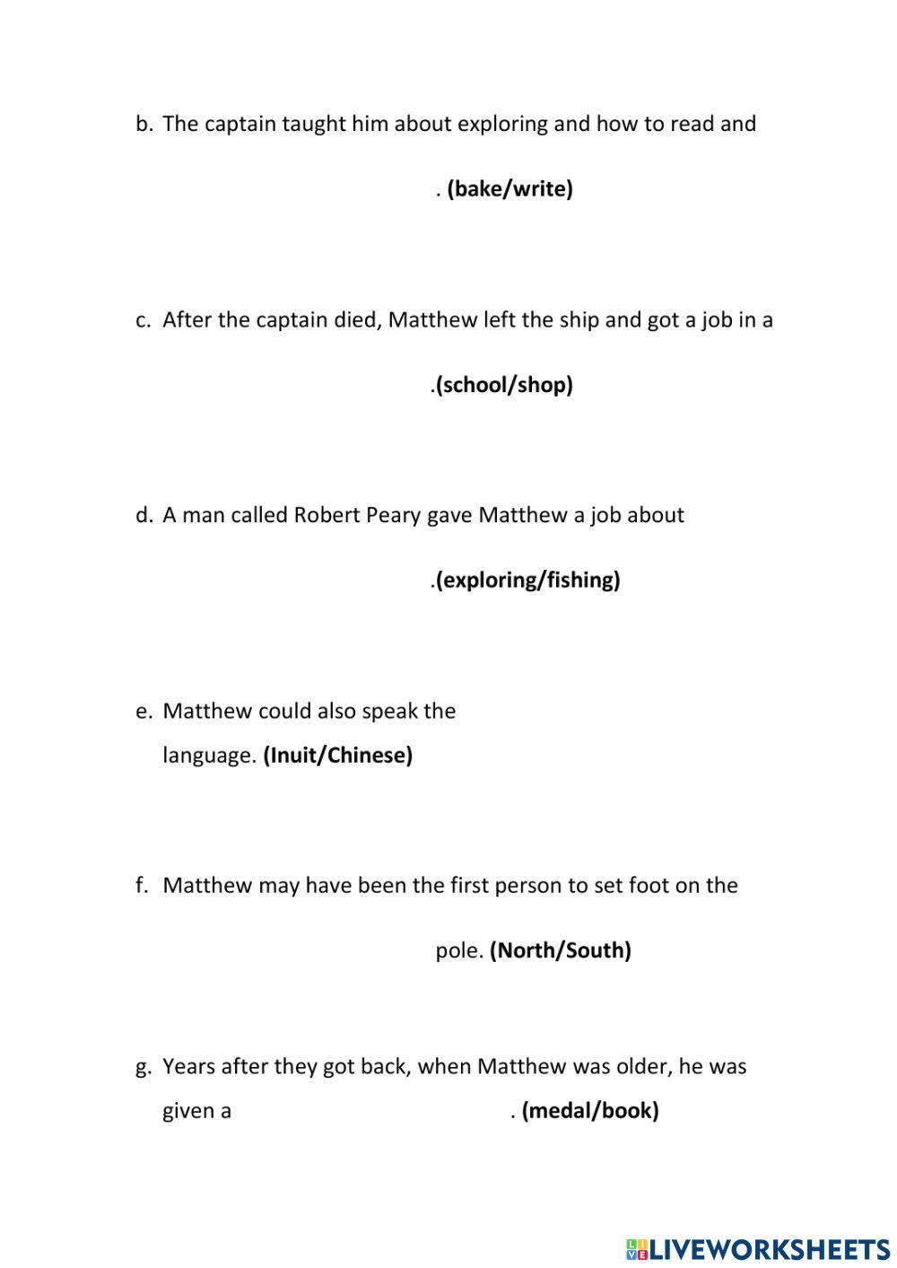 Year 2 History Assessment