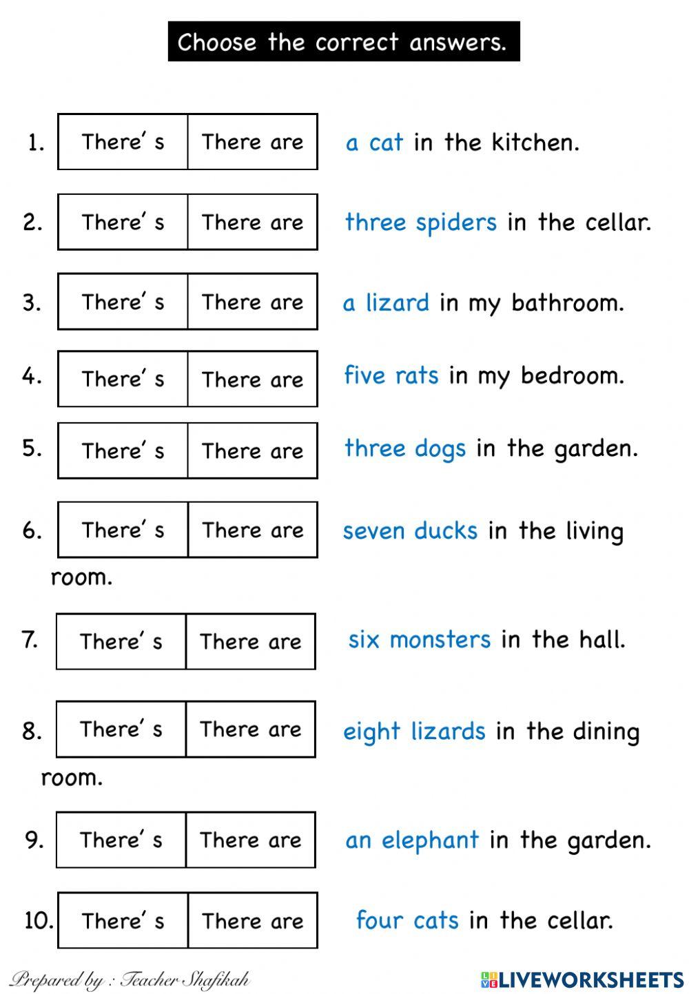 Interesting Tasks For There Is There Are