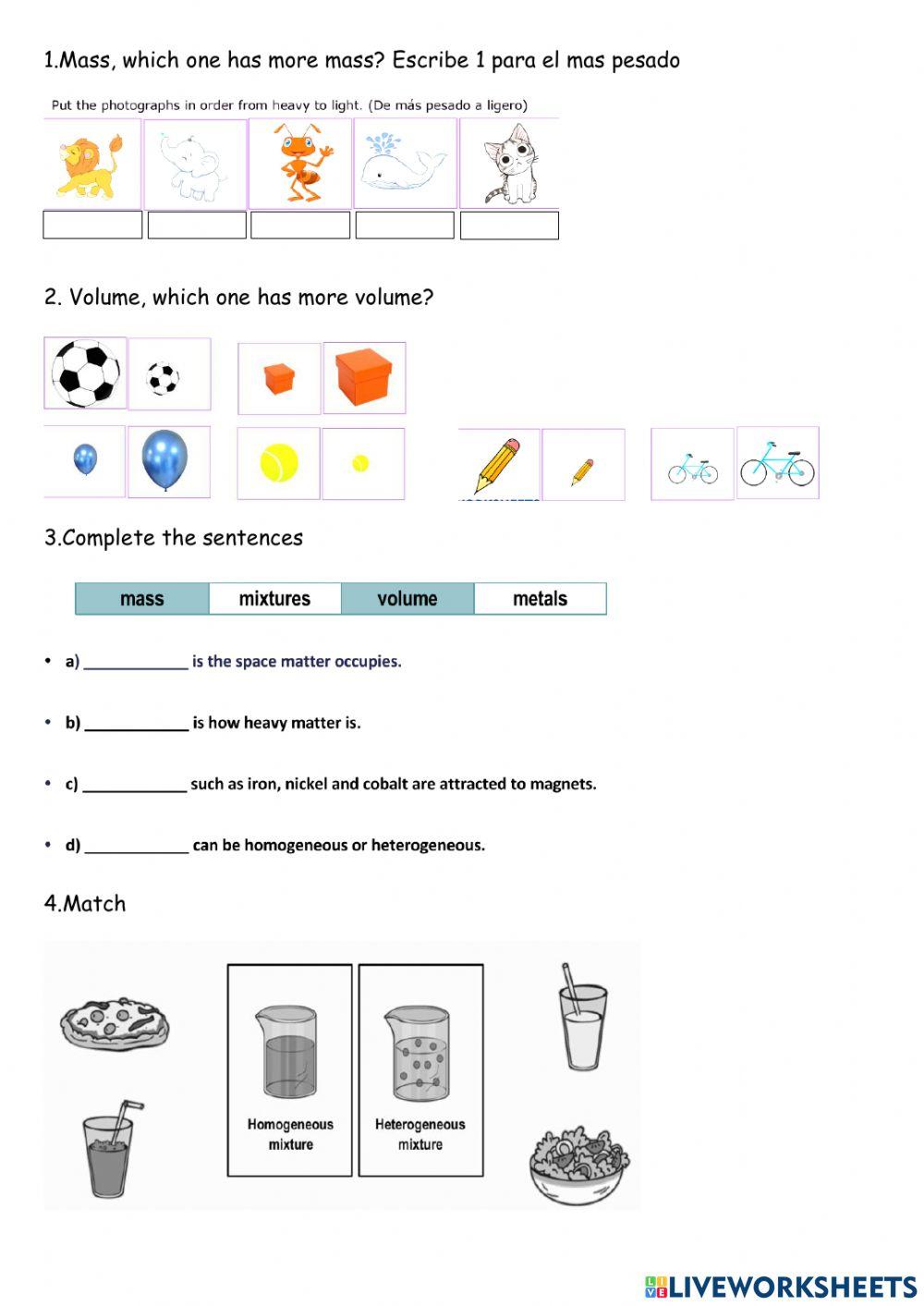 Unit 5, matter and materials,2º primaria, parte 2