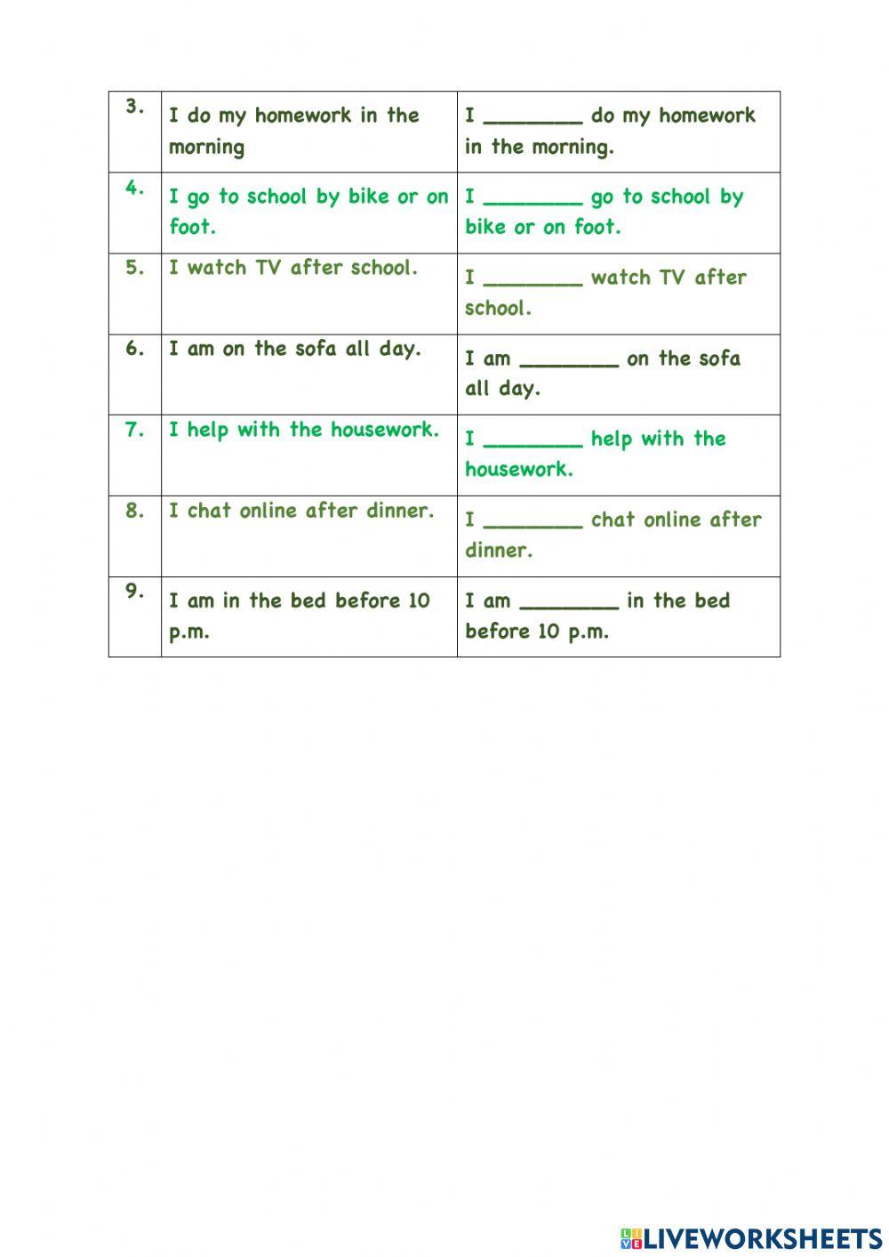 Unit 2:Days-Adverbs of Frequency