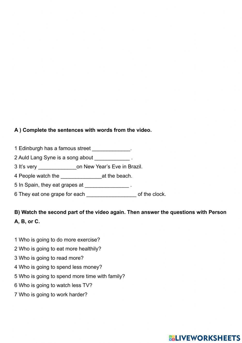 In the near future video