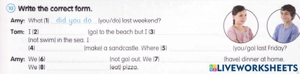 Past simple - irregular verbs