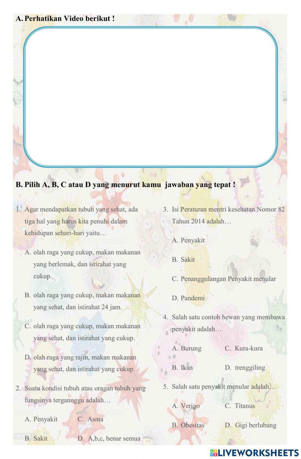 Penyakit menular dan tidak menular
