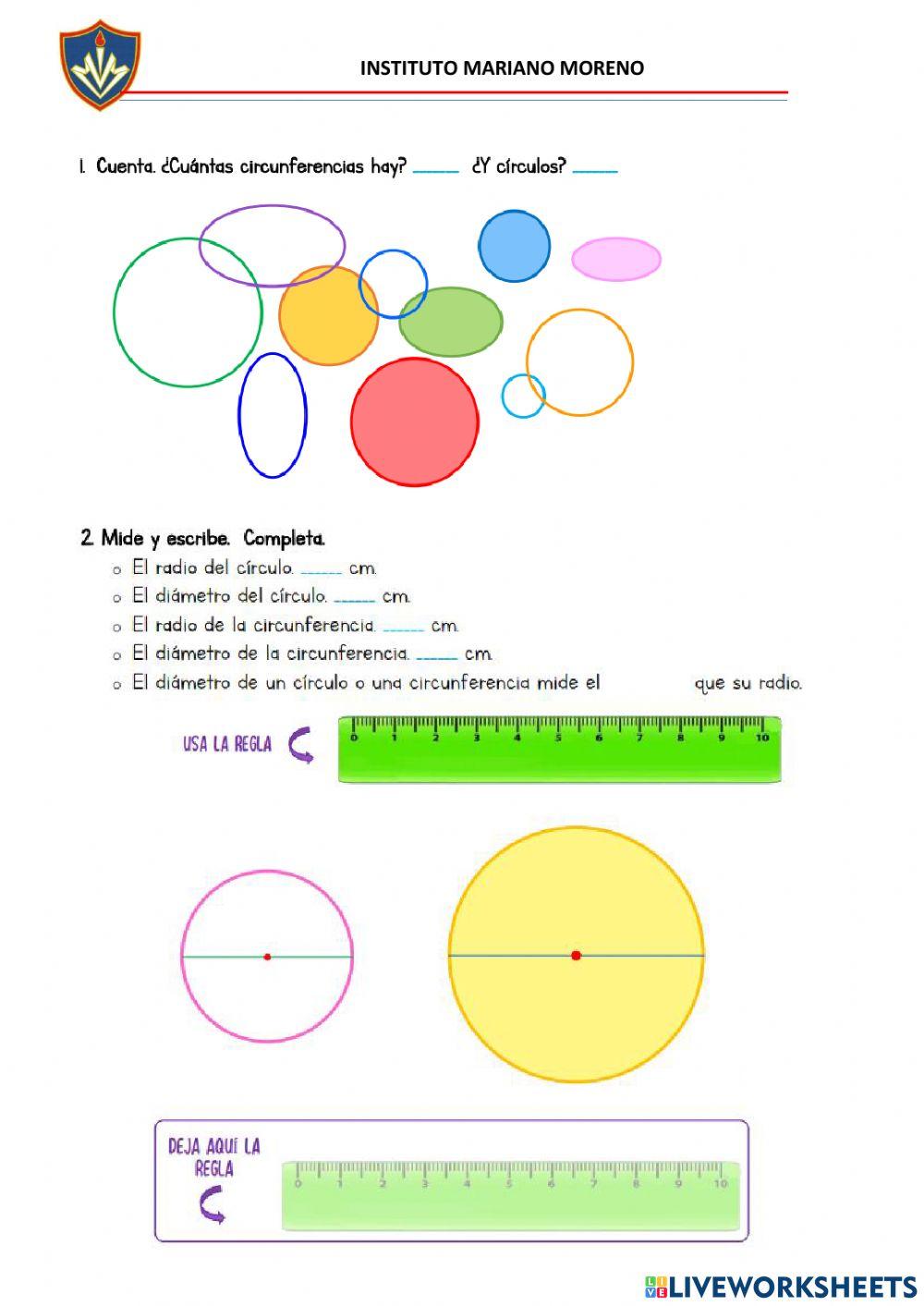 Circulo y circunferencia