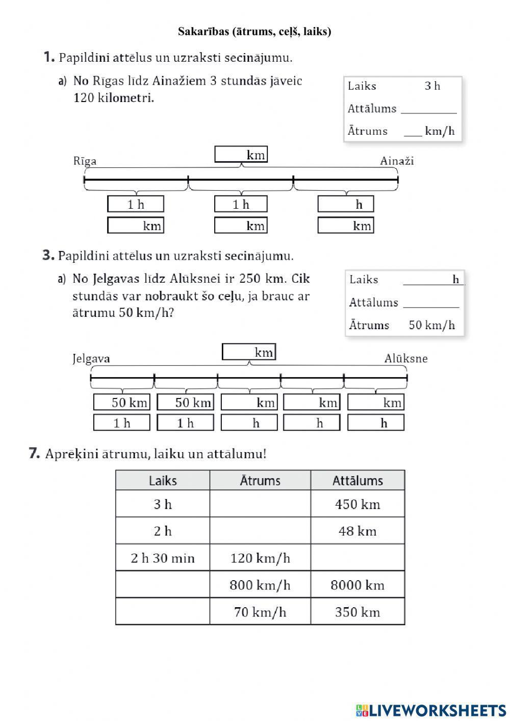 Ātrums-ceļš-laiks