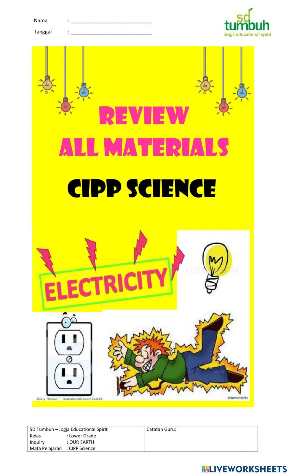 Review All Materials CIPP Science