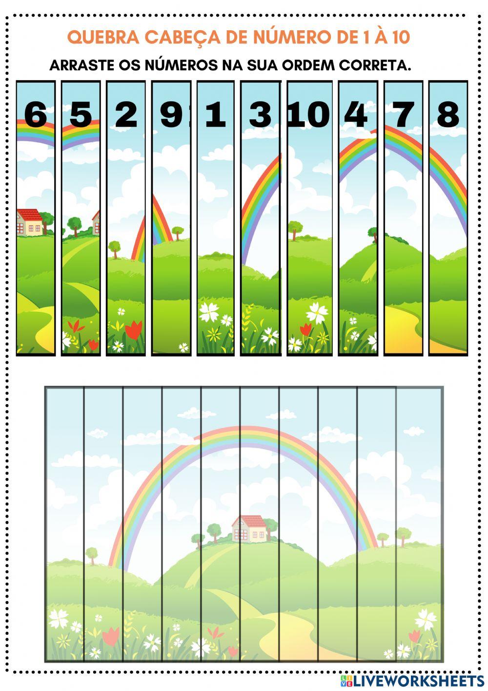 Quebra-cabera 1 à 10