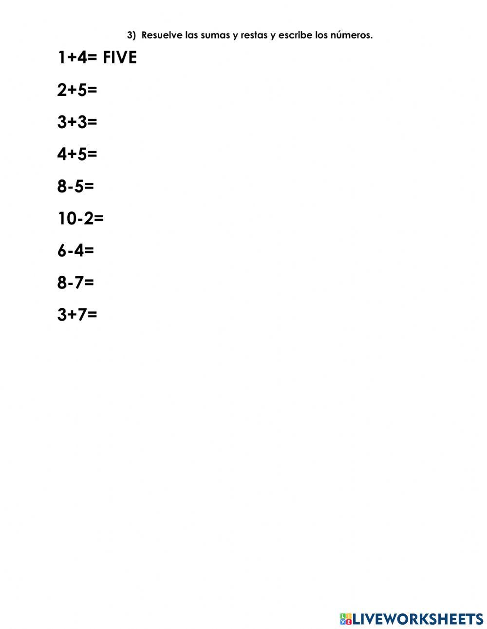 Numbers, greetings, colours