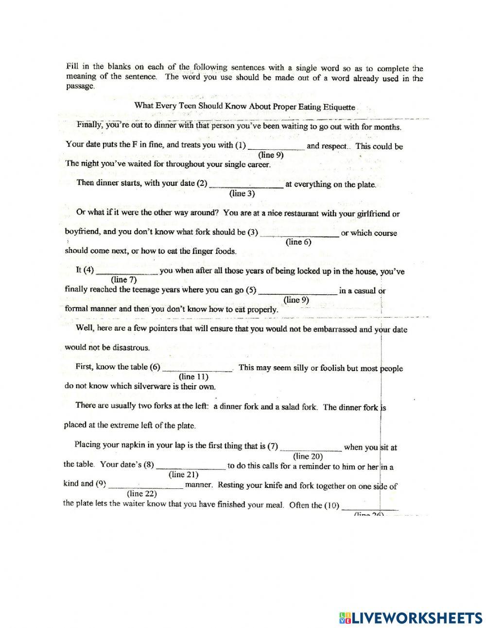 What Every Teen Should Know About Proper eating Etiquette