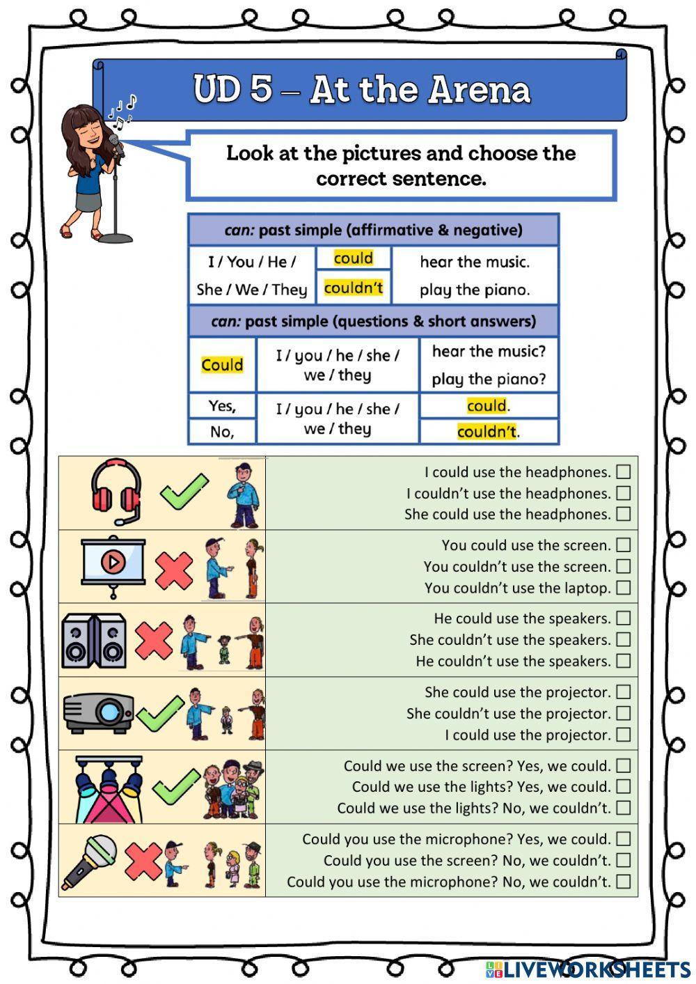 5º UD 5 - At the Arena Ficha 3