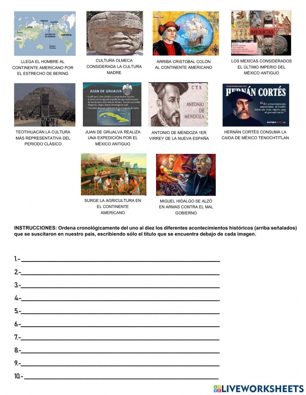 Ordena cronológicamente HDM 2