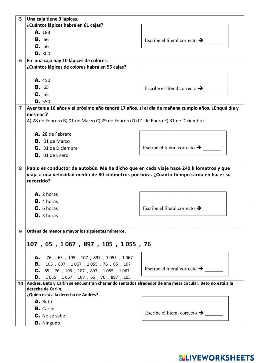 Diagnostico-matematica