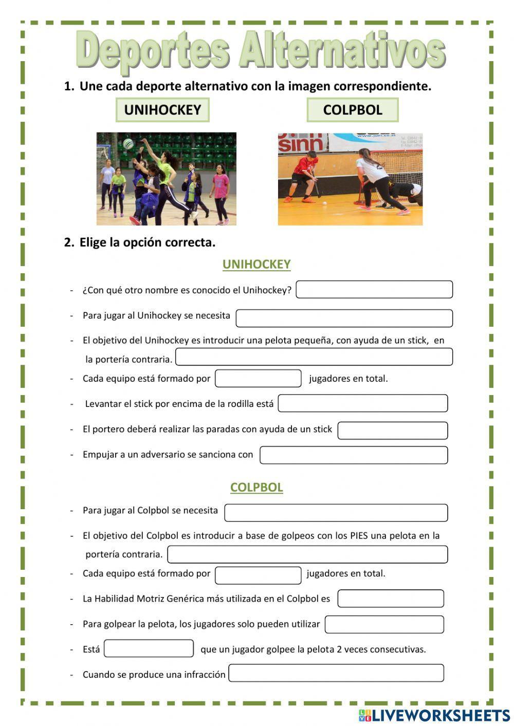 Deportes alternativos