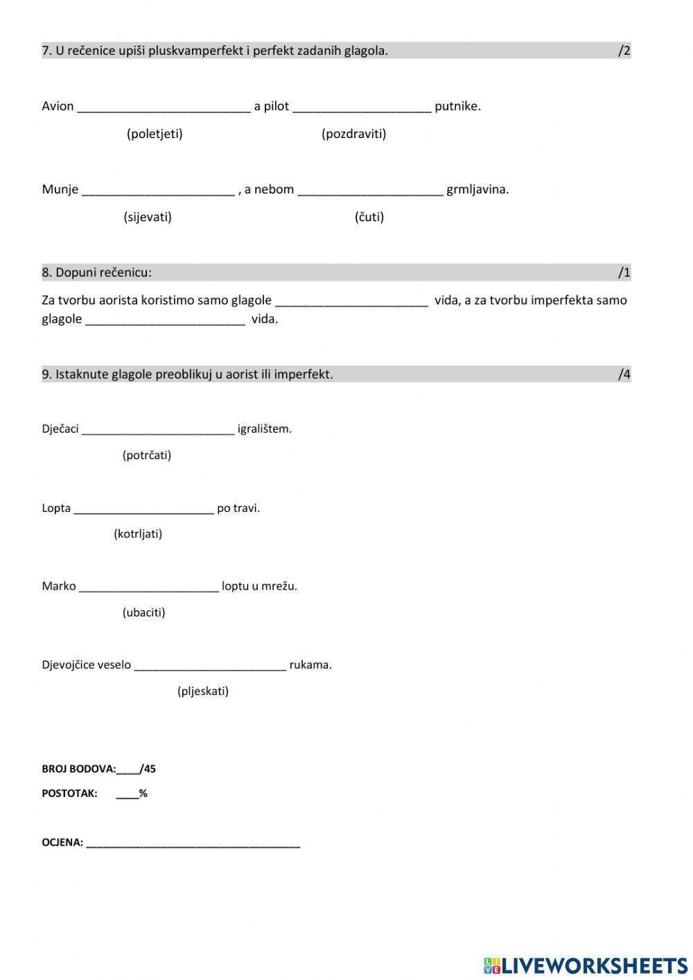 Glagolska vremena i načini