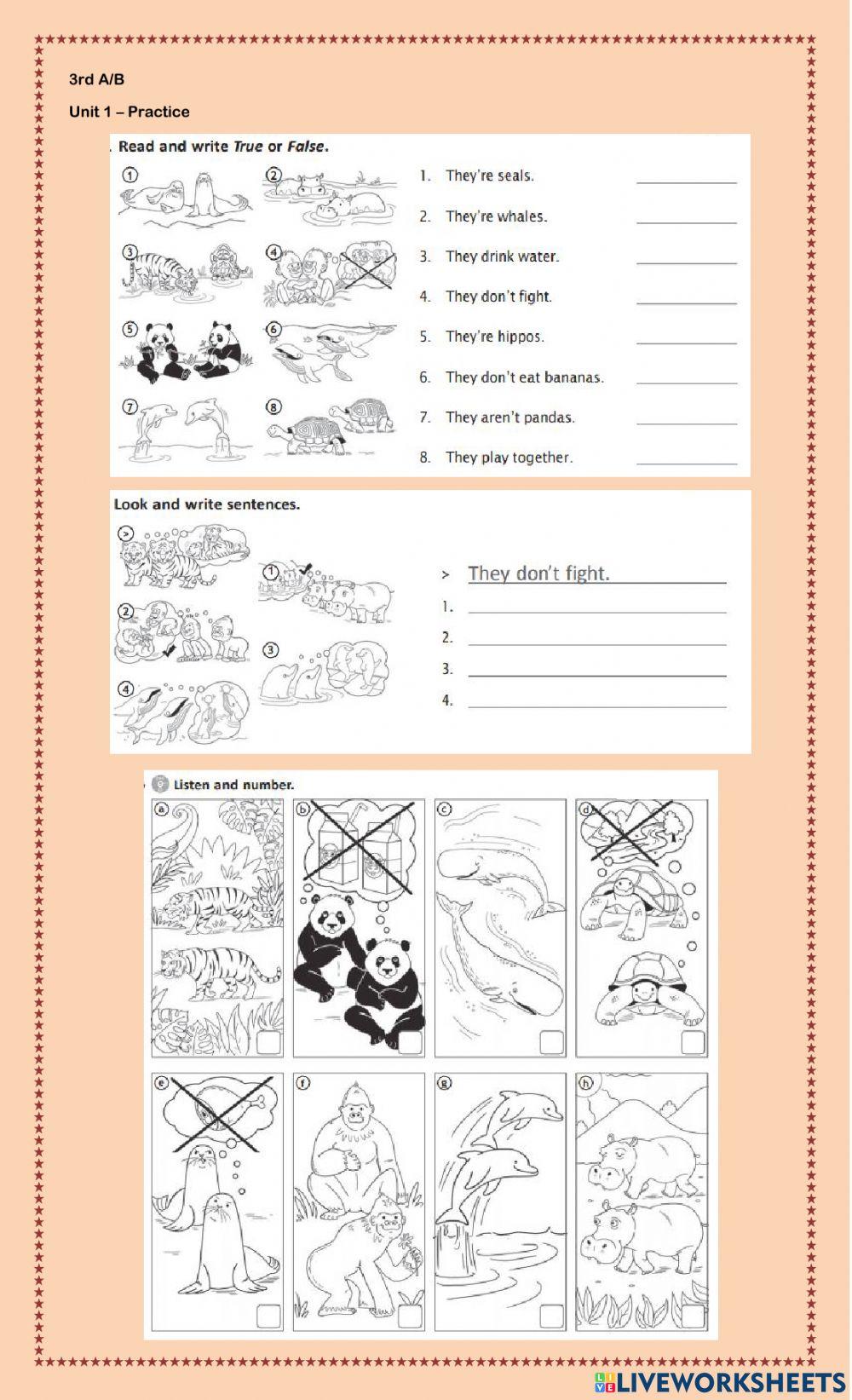 Animals in danger-simple present