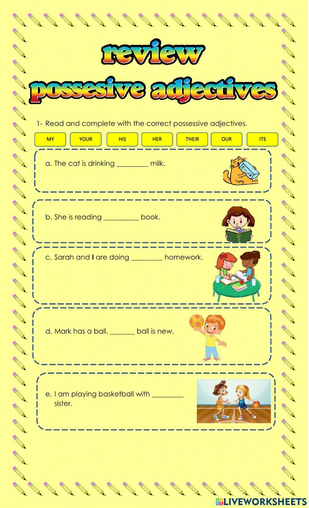 Adjetives possessives