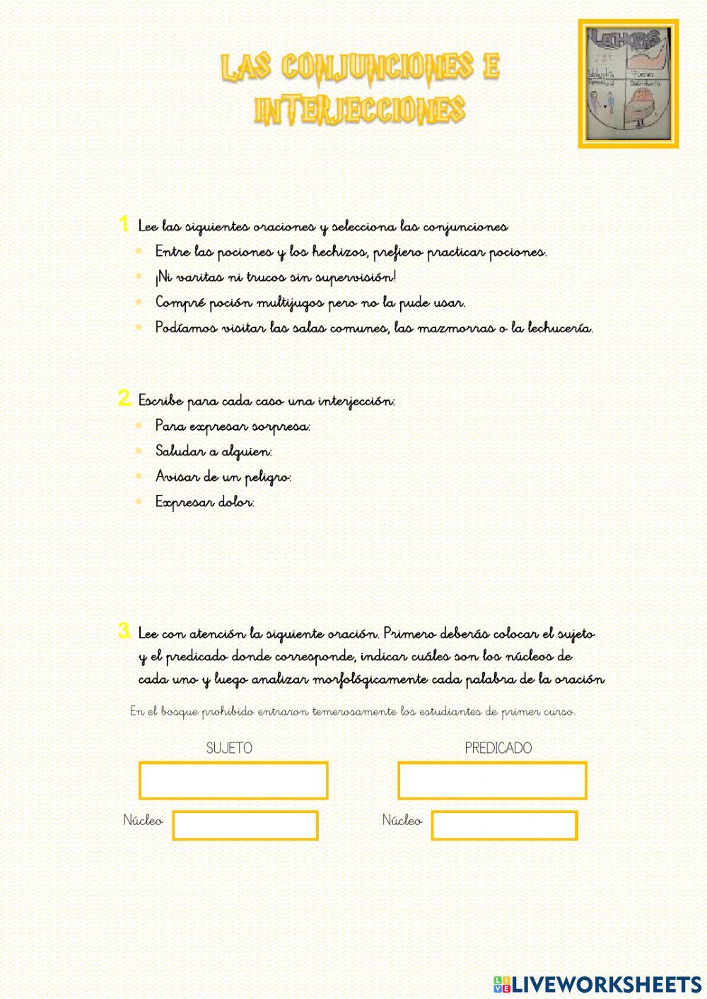 Conjunciones Lechuzas