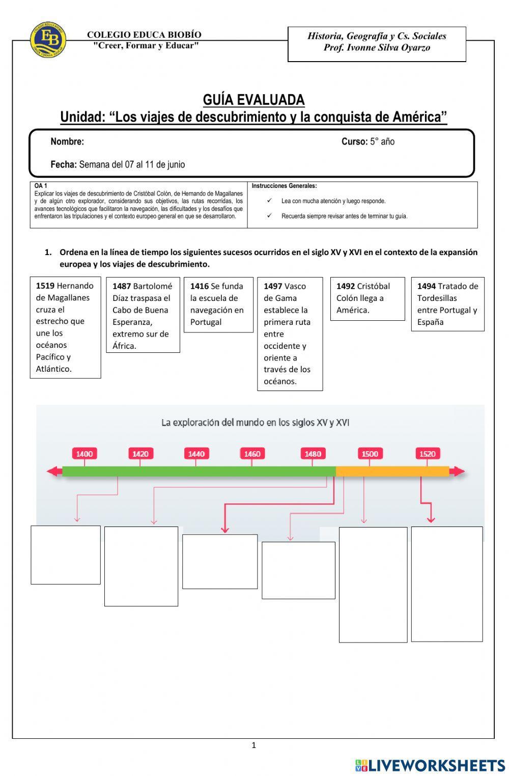 Viajes de descubrimiento y Expansión Europea