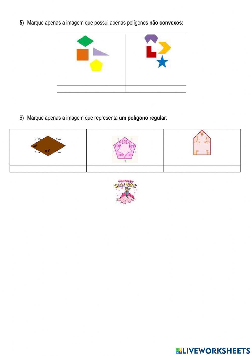 Retas, ângulos e polígonos