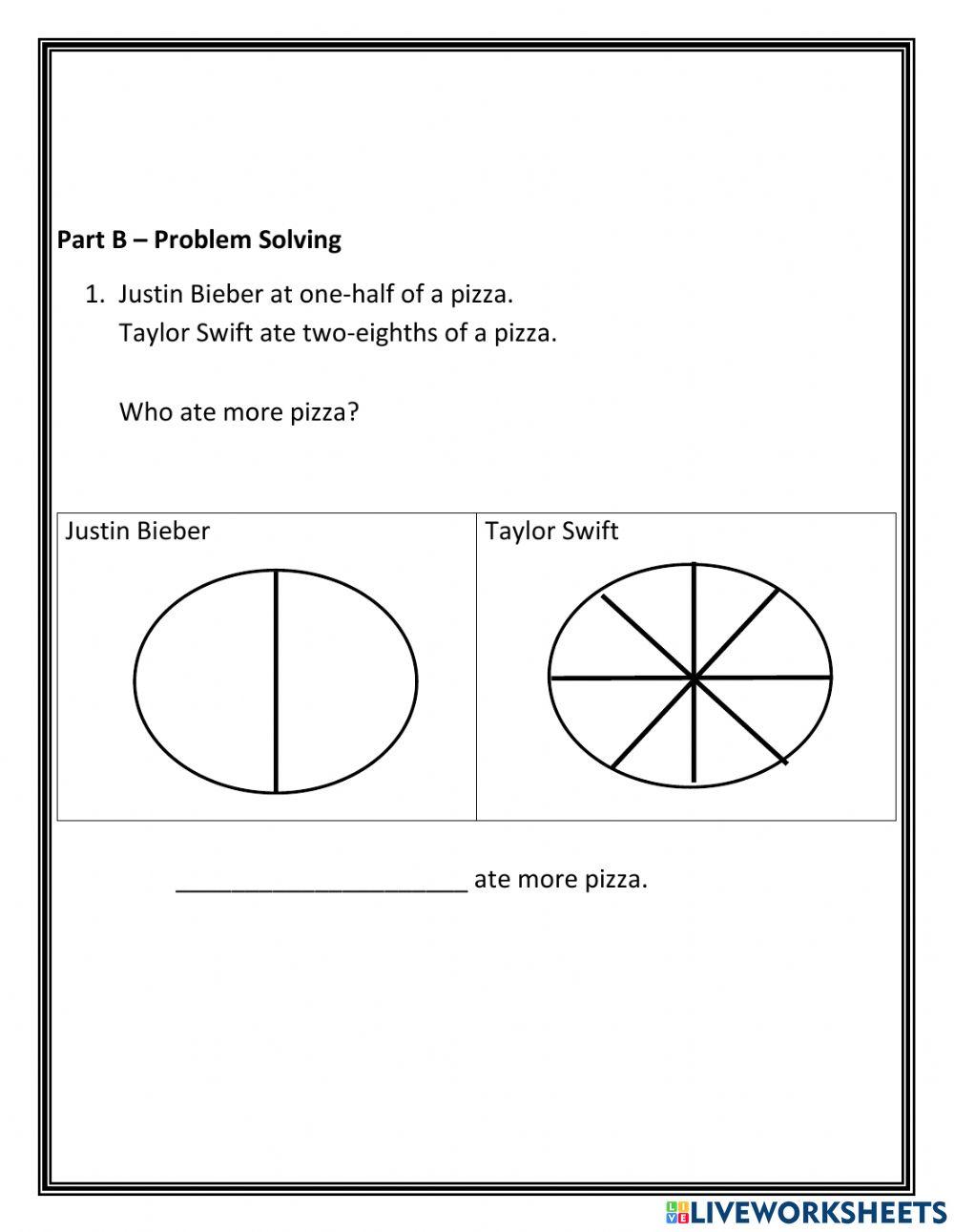 Grade 3 Fraction Test:MOD