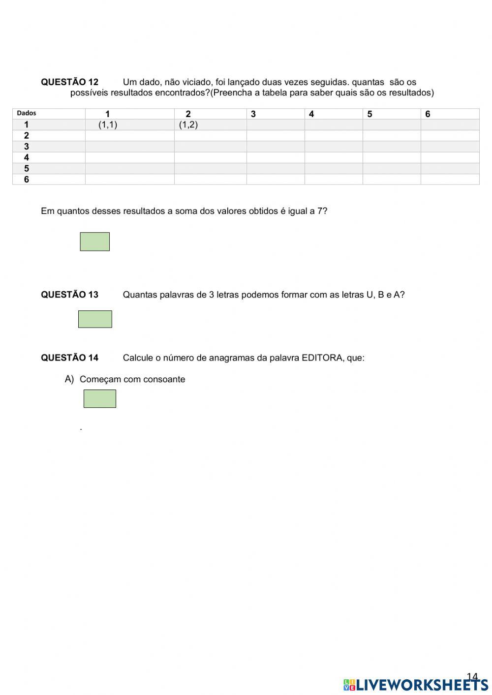Fatorial- permutação - arranj0 - combinação