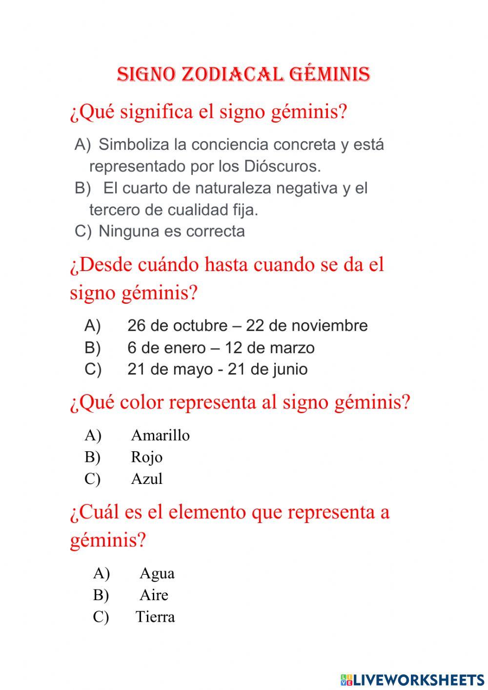 Geminis