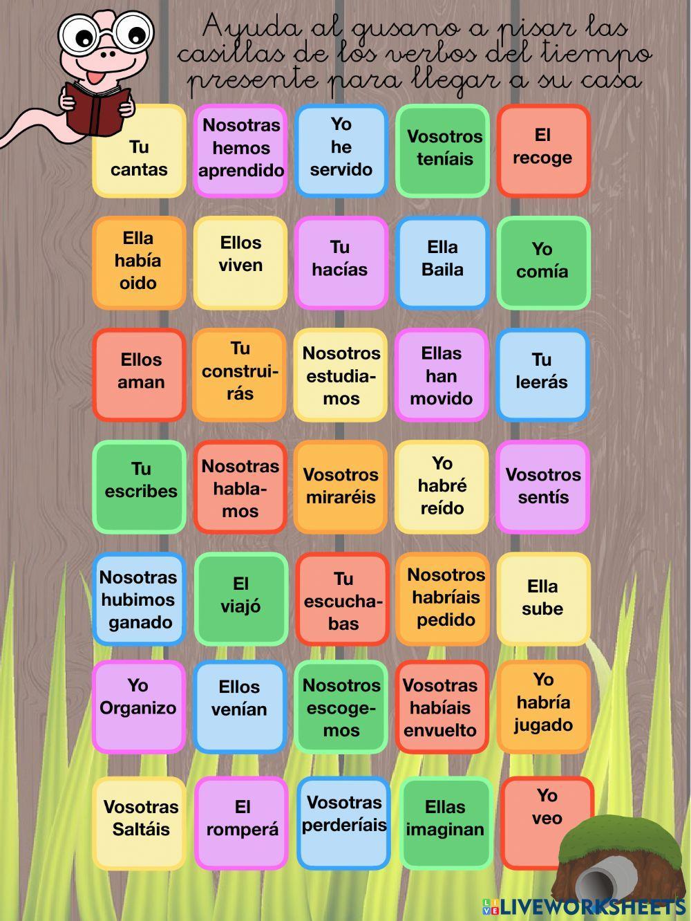 Tiempos verbales: Presente