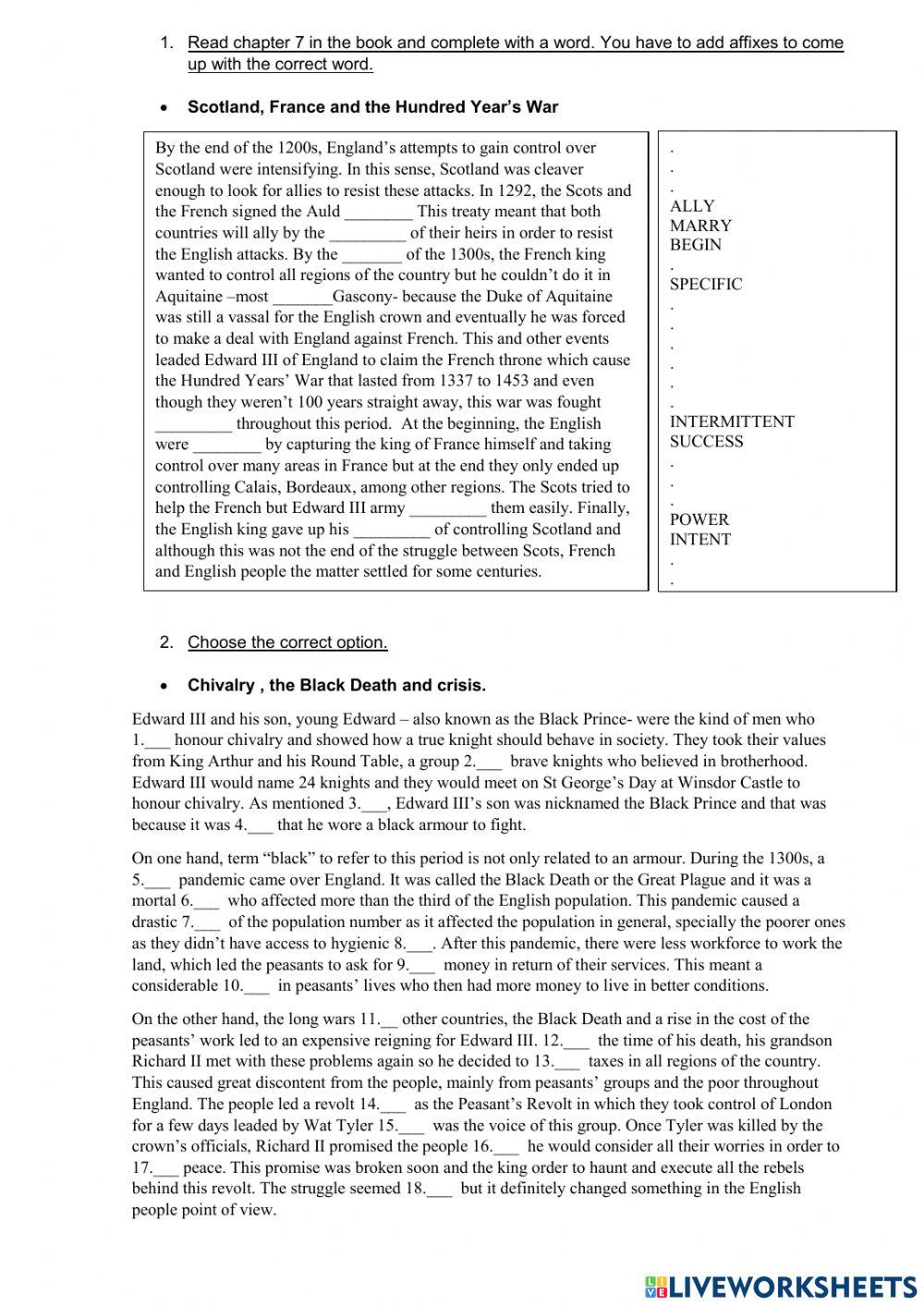 The English Middle Ages