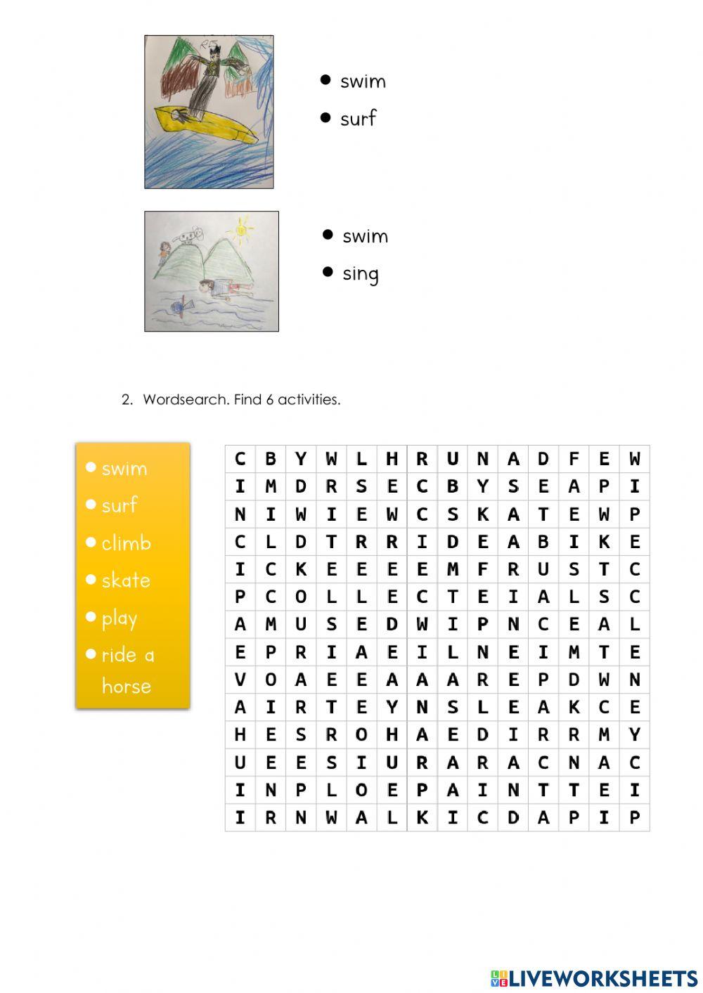 Activities in nature 1