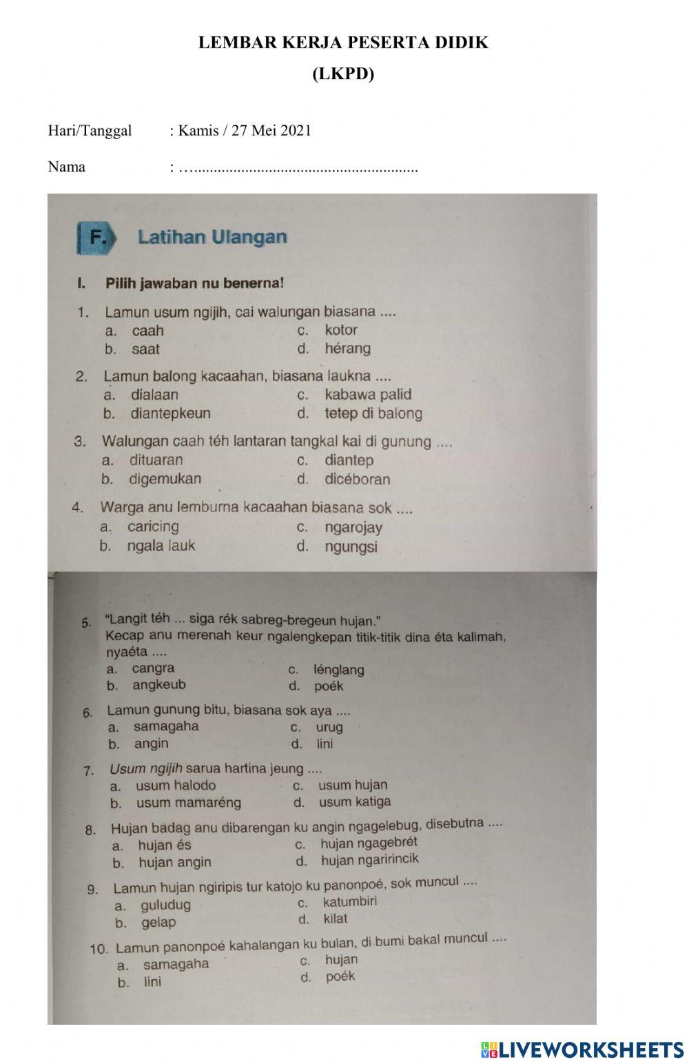 Lkpd tanggal 27 Mei 2021