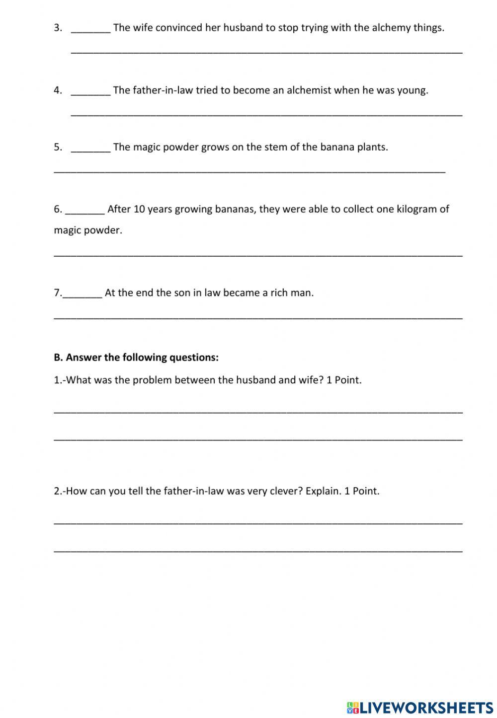 The Alchemist worksheet | Live Worksheets the-alchemist-worksheet-live-worksheets