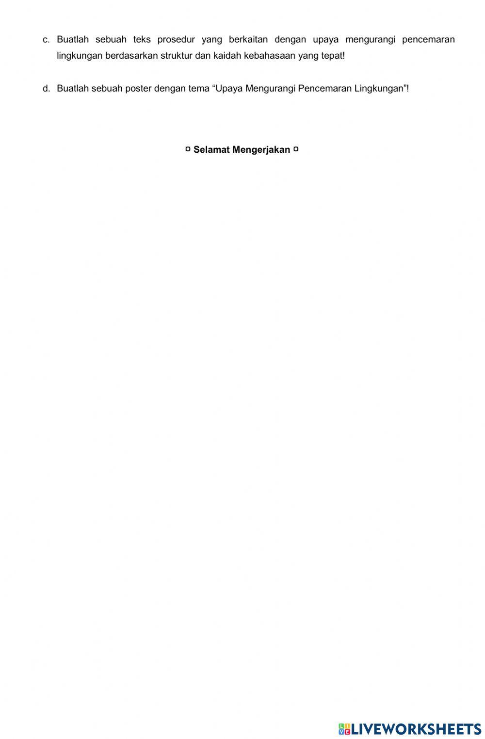 Pencemaran Lingkungan