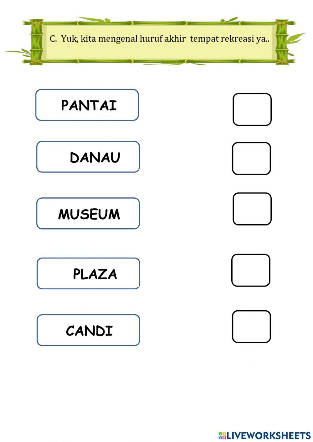 Pengayakan tema rekreasi