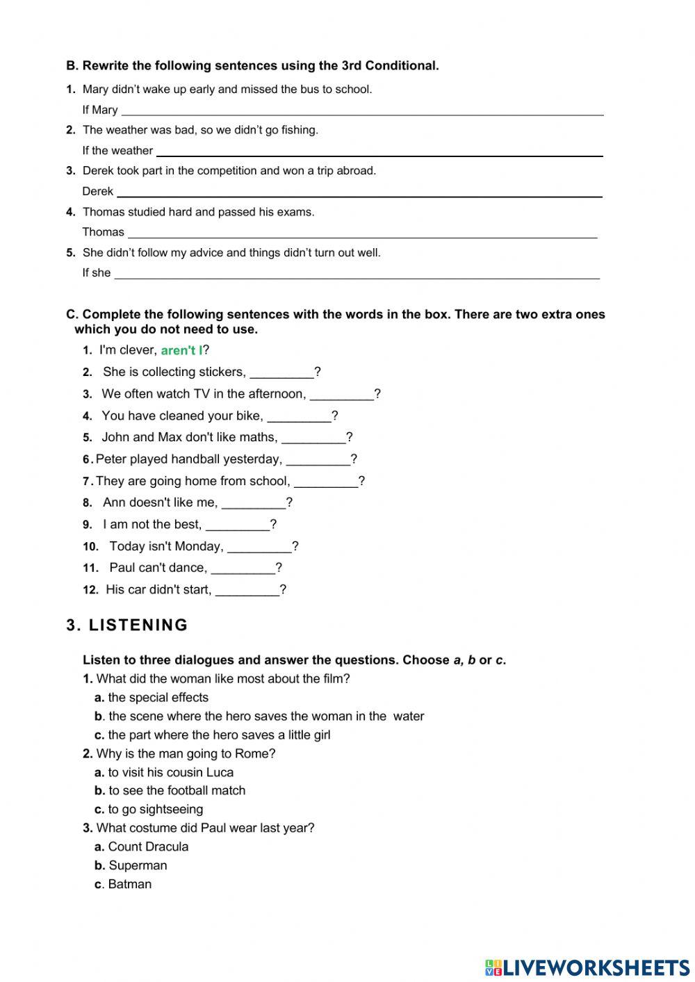 Preparación Suficiencia Level III: Test 6
