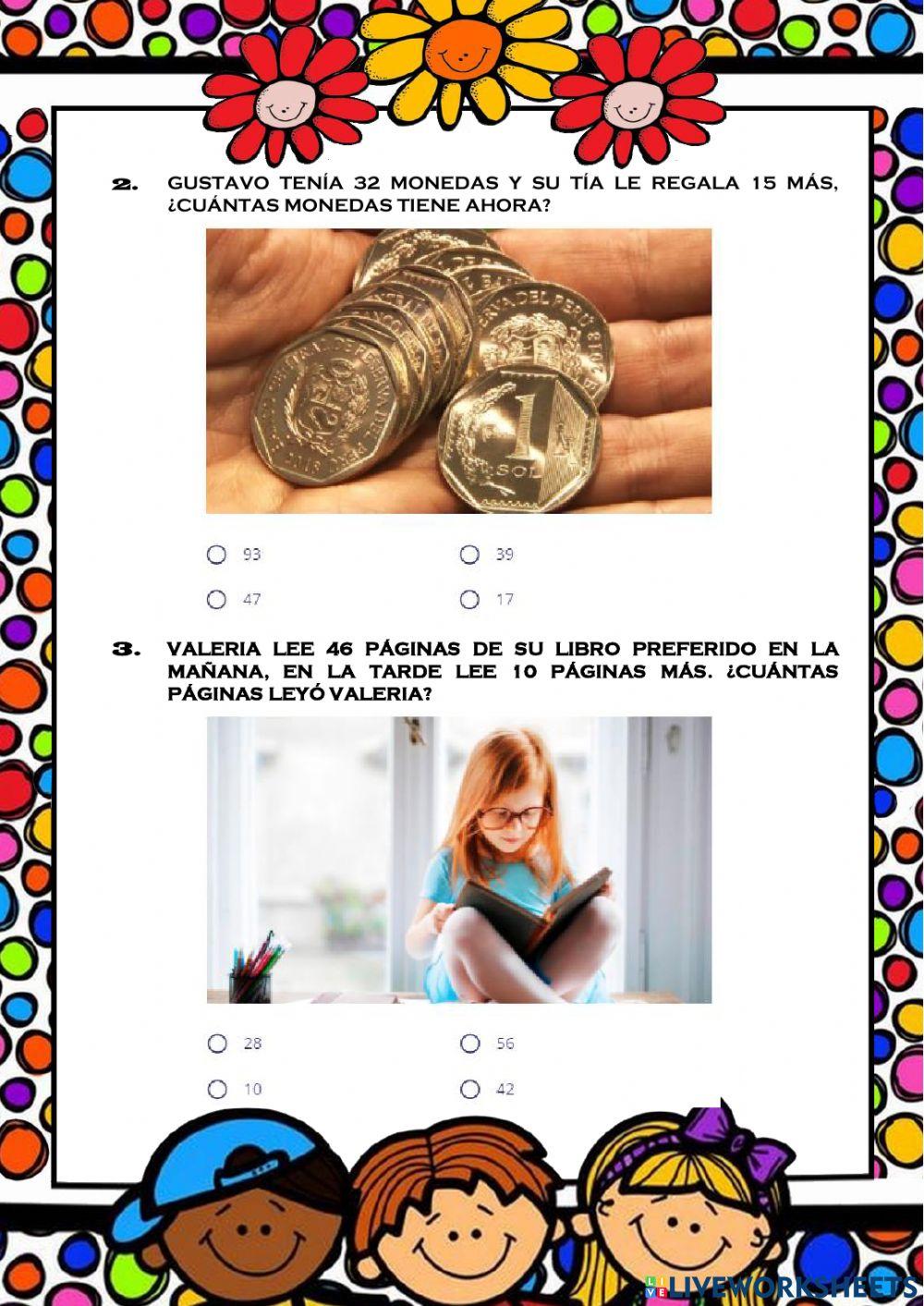 Resolviendo problemas de sumas y restas